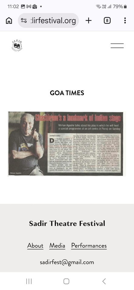 Ghashiram’s a landmark of India stage.
