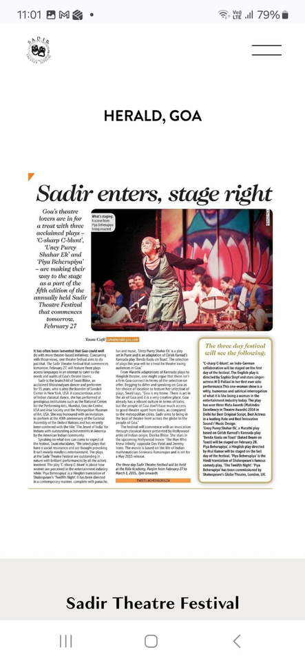 Sadir enters, stage right.