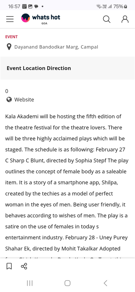 Line up of the the fifth edition of the Sadir Theatre Festival for theatre lovers.